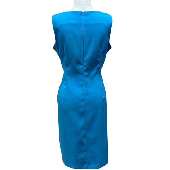 RONNI NICOLE Size10 Womens Sleeveless Blue Summer Strech Comfort Dress Scoop nec - Picture 4 of 9